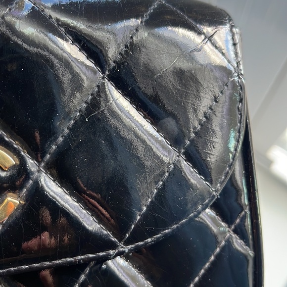 🛑SOLD🛑 VERY RARE VINTAGE CHANEL MINI BAG WITH TOP HANDLE - Picture 13 of 14